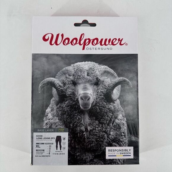NWT Men’s Woolpower Wool Power LITE Long Johns Base Layer Pants Size XL Outdoors - Picture 1 of 3